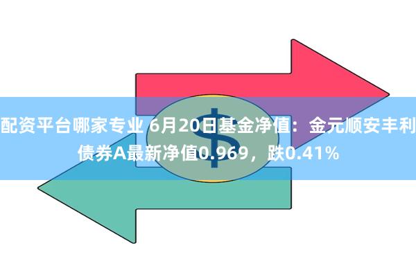 配资平台哪家专业 6月20日基金净值：金元顺安丰利债券A最新净值0.969，跌0.41%