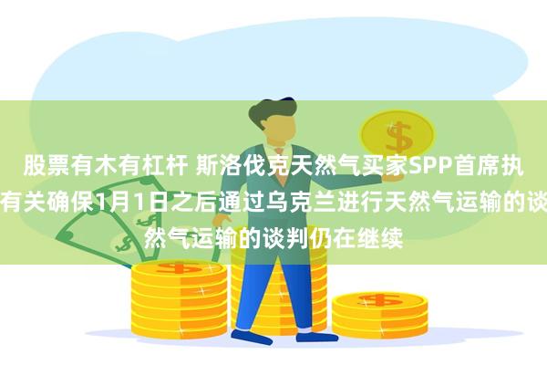 股票有木有杠杆 斯洛伐克天然气买家SPP首席执行官表示：有关确保1月1日之后通过乌克兰进行天然气运输的谈判仍在继续