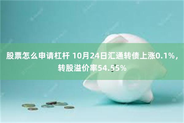 股票怎么申请杠杆 10月24日汇通转债上涨0.1%，转股溢价率54.55%